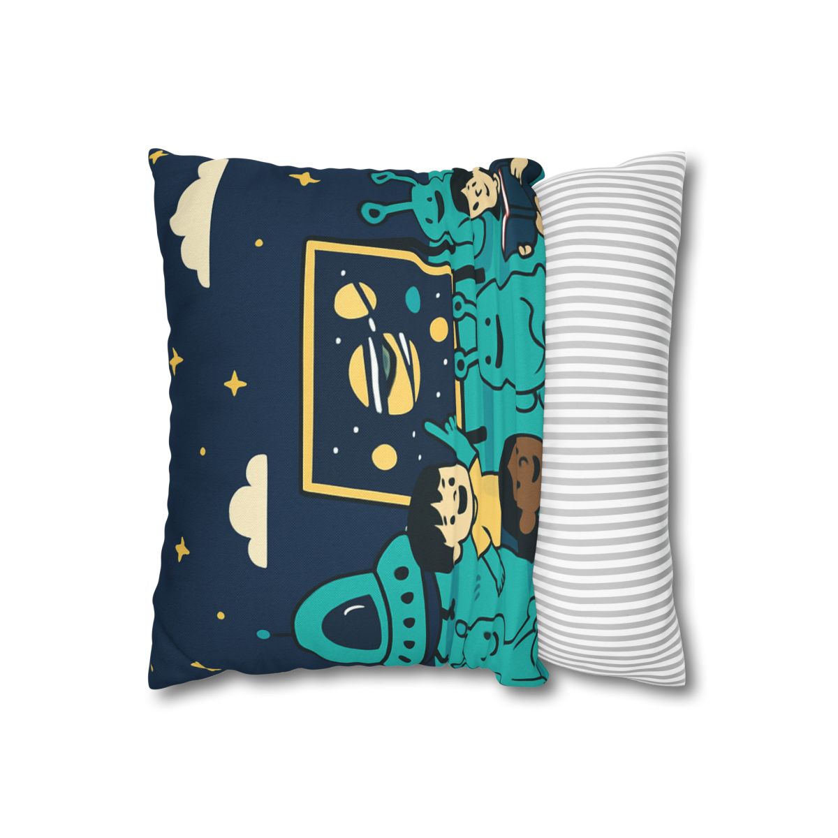 Starship Schoolyard personalized pillow covers