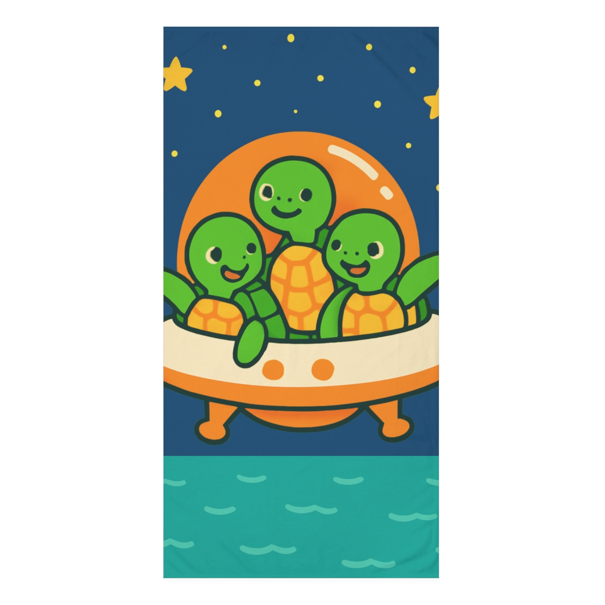 Starship Sea Turtles stylish beach towels