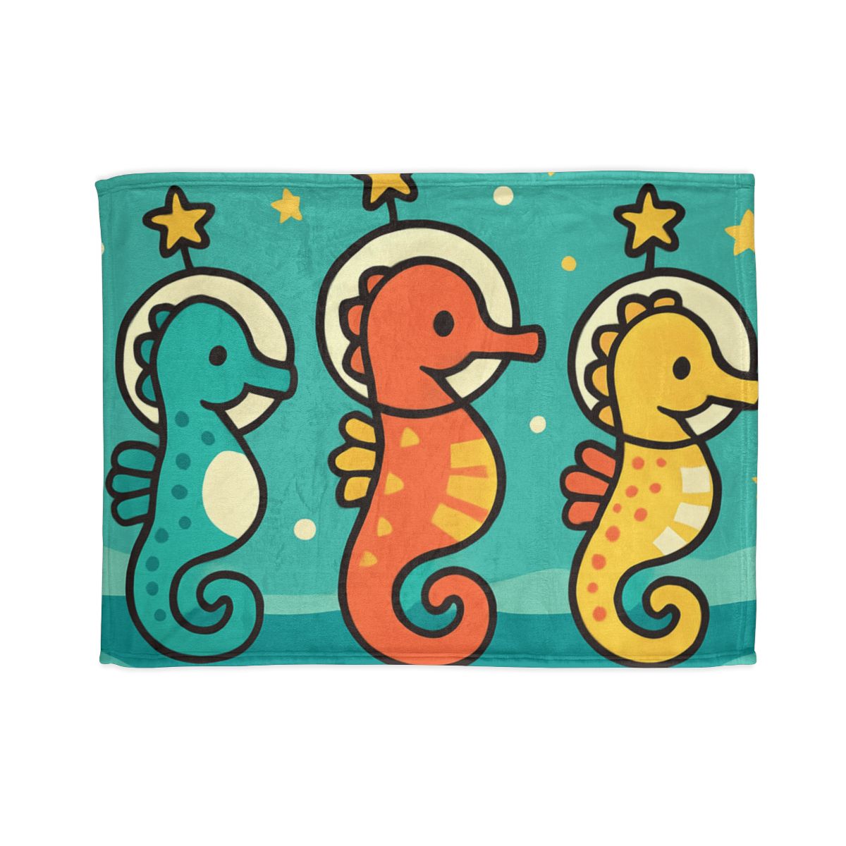 Starship Seahorse Parade unique gift blanketscustom blankets