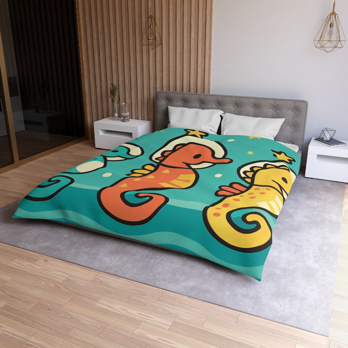 Starship Seahorse Parade trendy bedroom duvets
