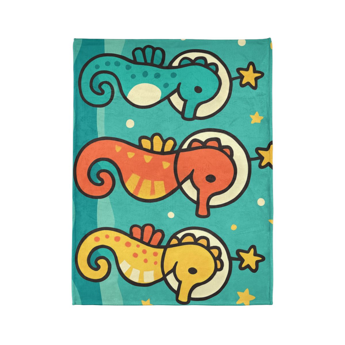 Starship Seahorse Parade unique gift blanketscustom blankets