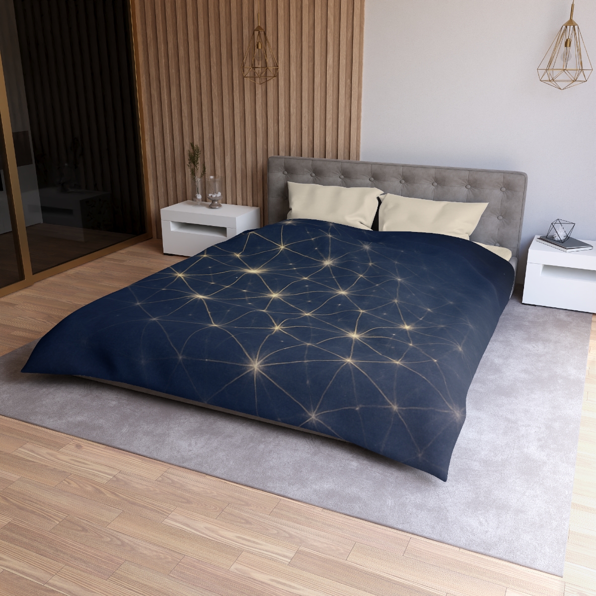 Stellar Lattice Bloom trendy bedroom duvets