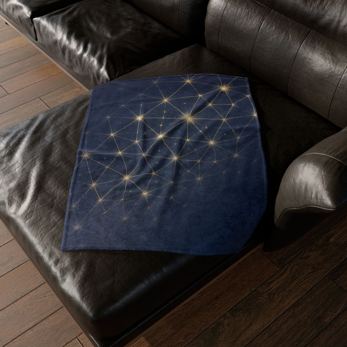 Stellar Lattice Bloom personalized cozy blankets