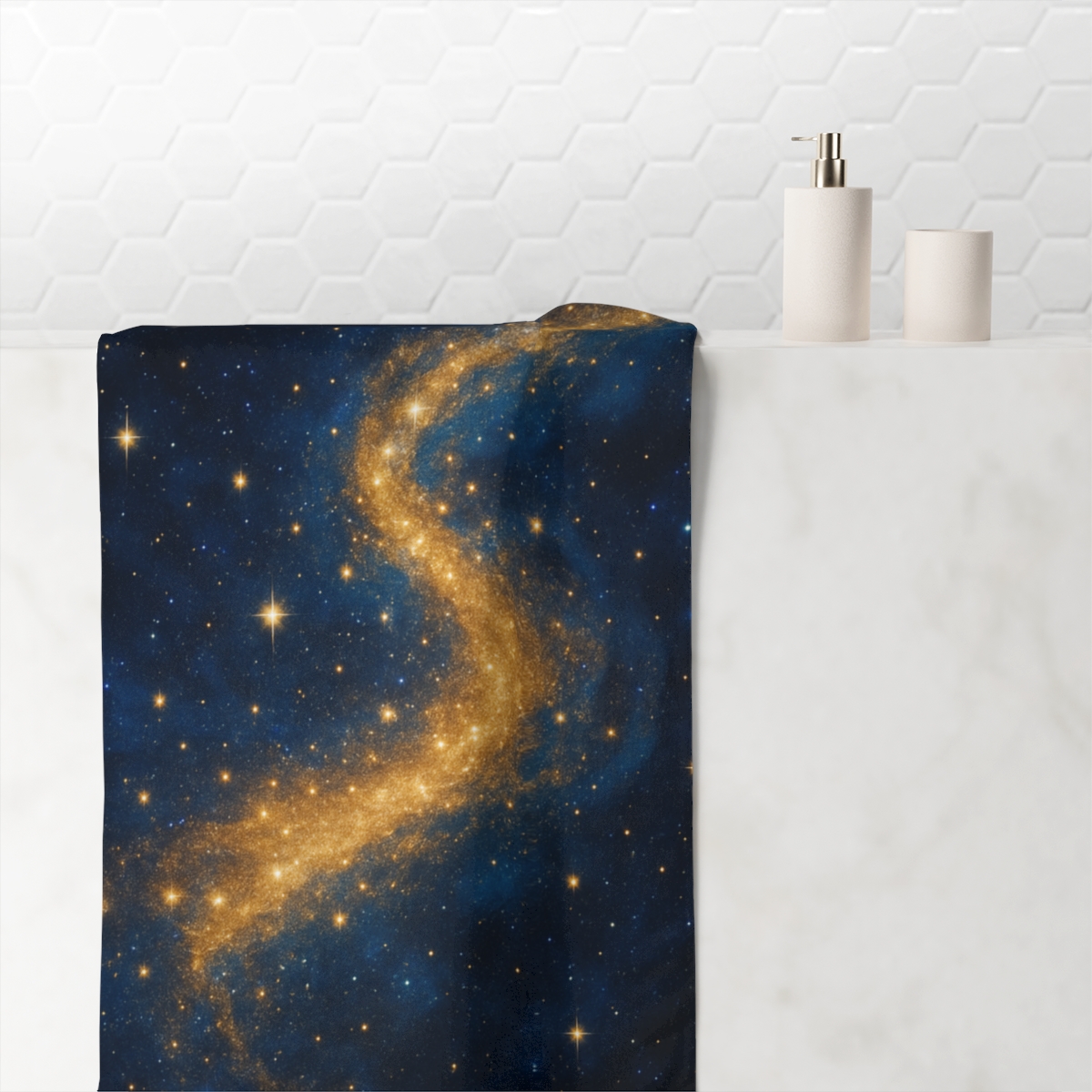 Stellar Pathway Glow decorative home towels