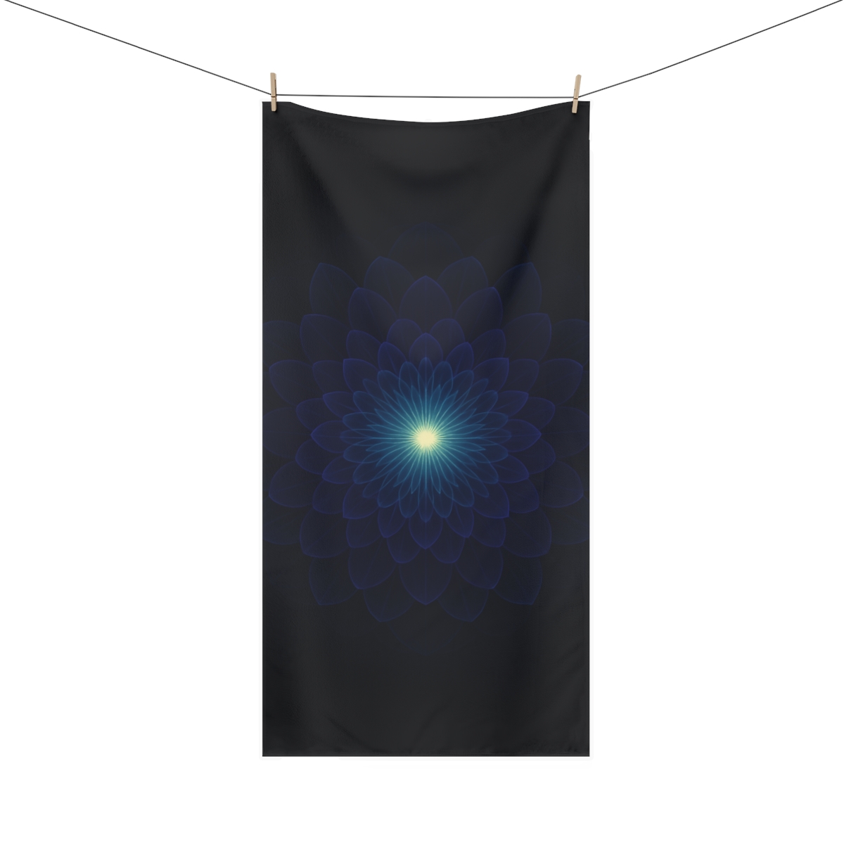 Stellar Petal Orbit custom towels