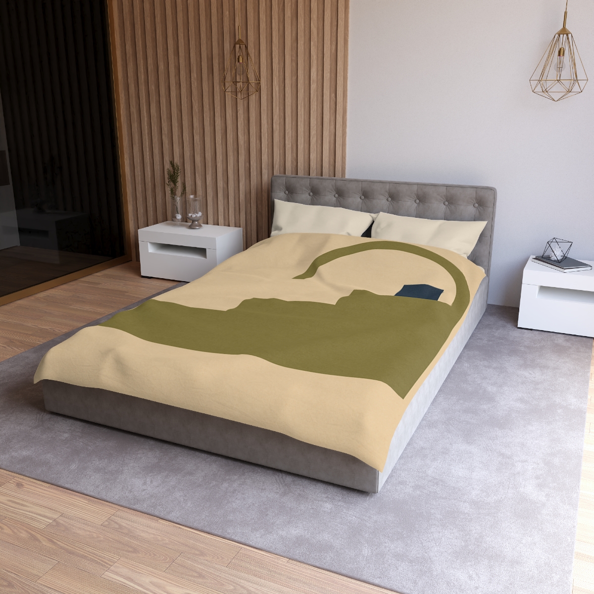 Stepped Arc Composition unique patterned duvets