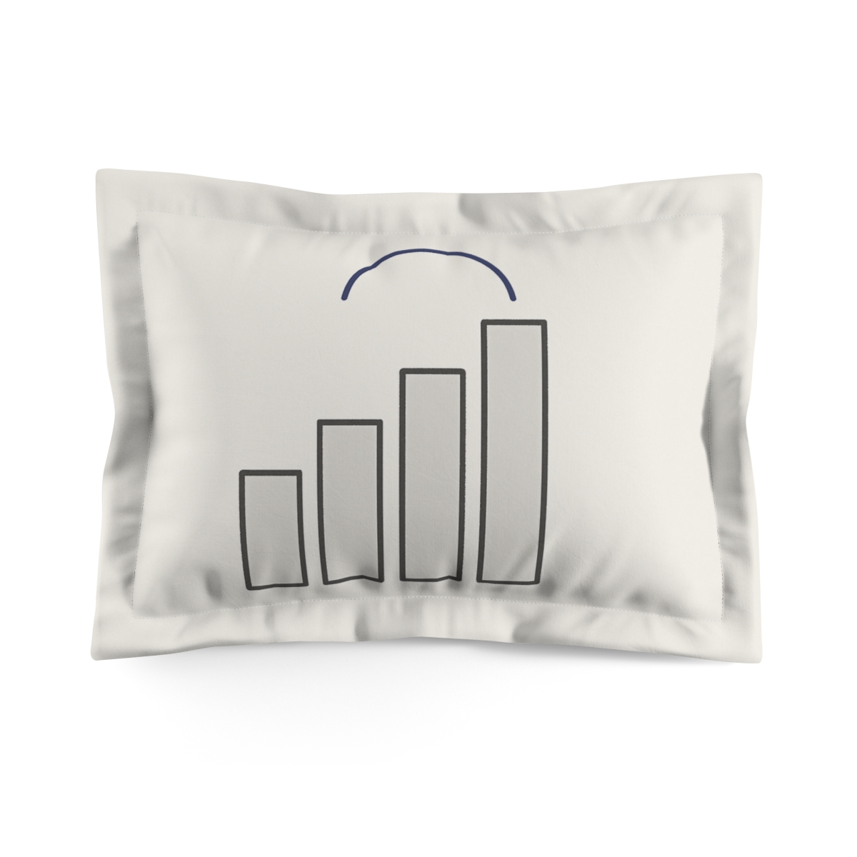 Stepped Bars Under A Crescent soft plush pillows