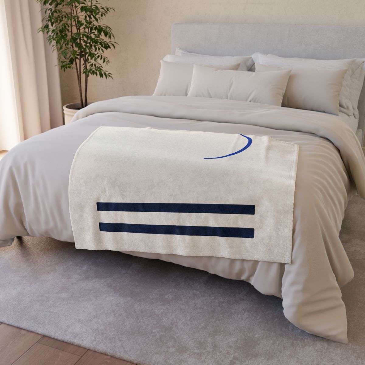 Stepped Bars Under A Crescent trendy patterned blankets