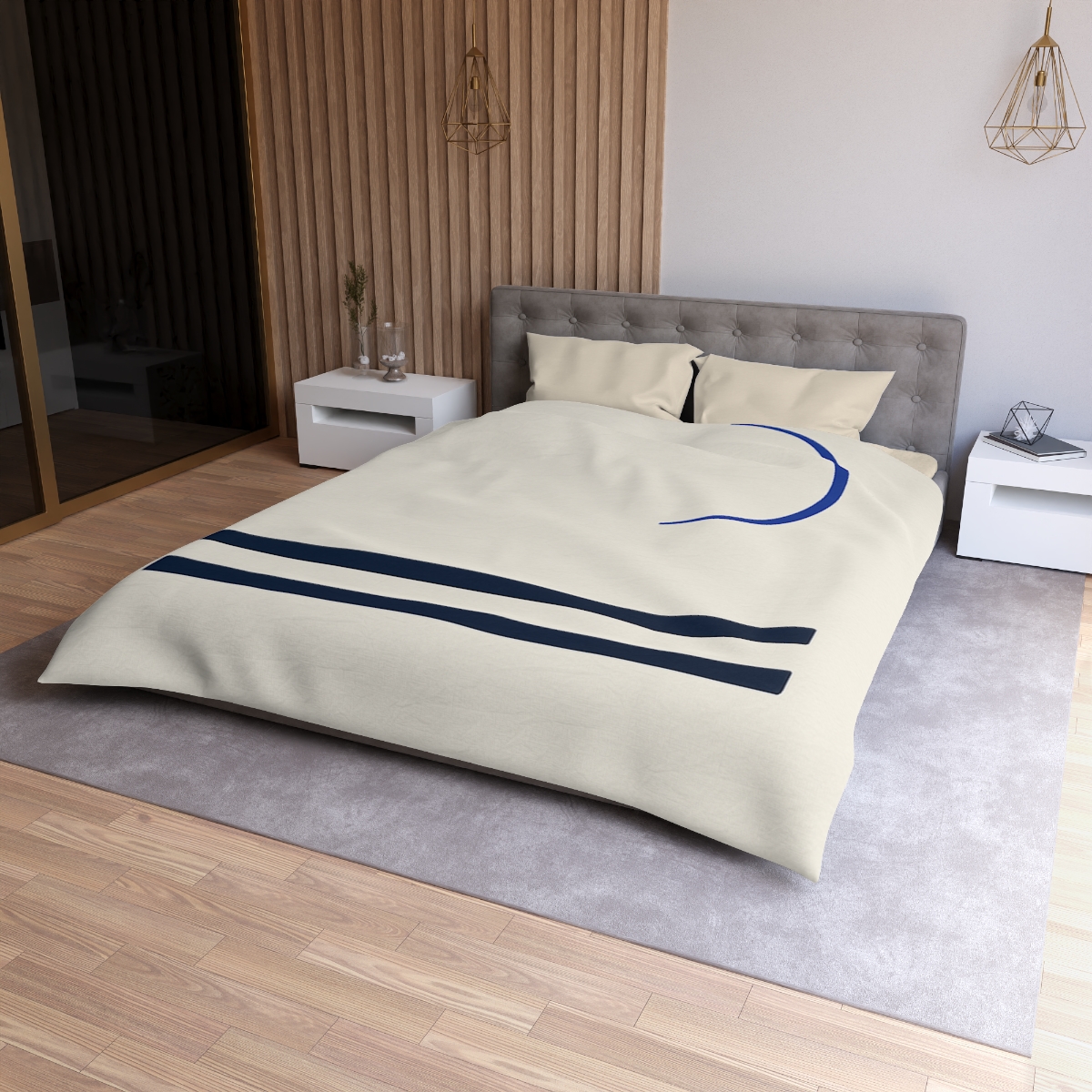 Stepped Bars Under A Crescent stylish duvet covers