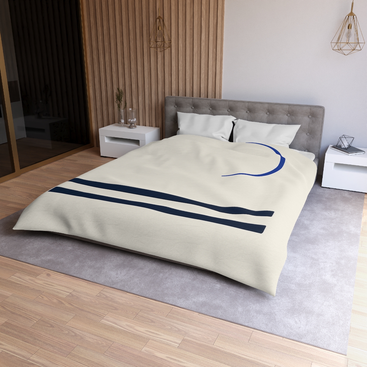 Stepped Bars Under A Crescent stylish duvet covers