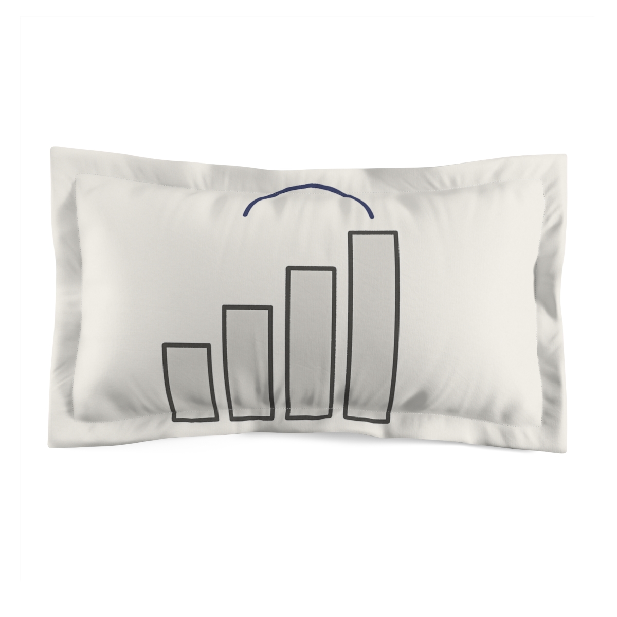 Stepped Bars Under A Crescent soft plush pillows