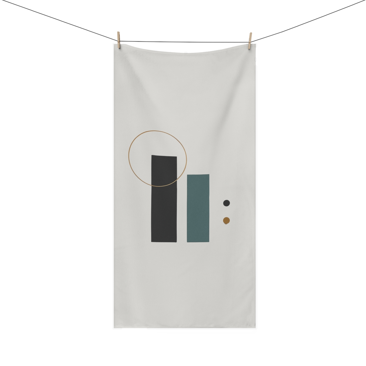 Stepped Blocks With Quiet Eclipse soft cotton towels