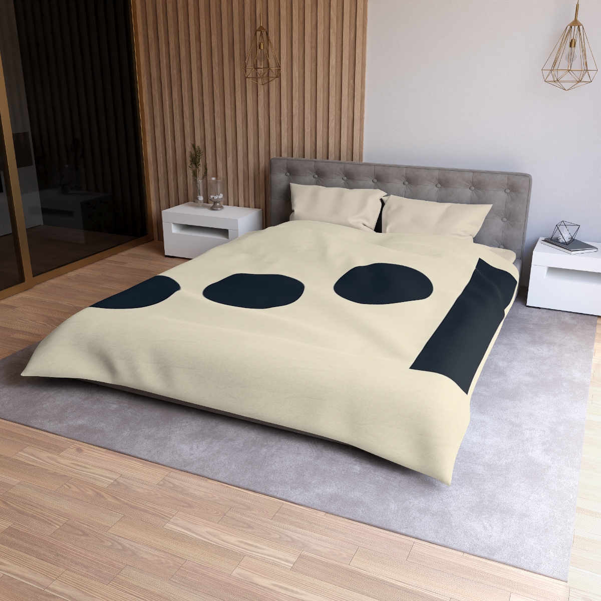 Stepped Circle And Bar Interval custom duvets