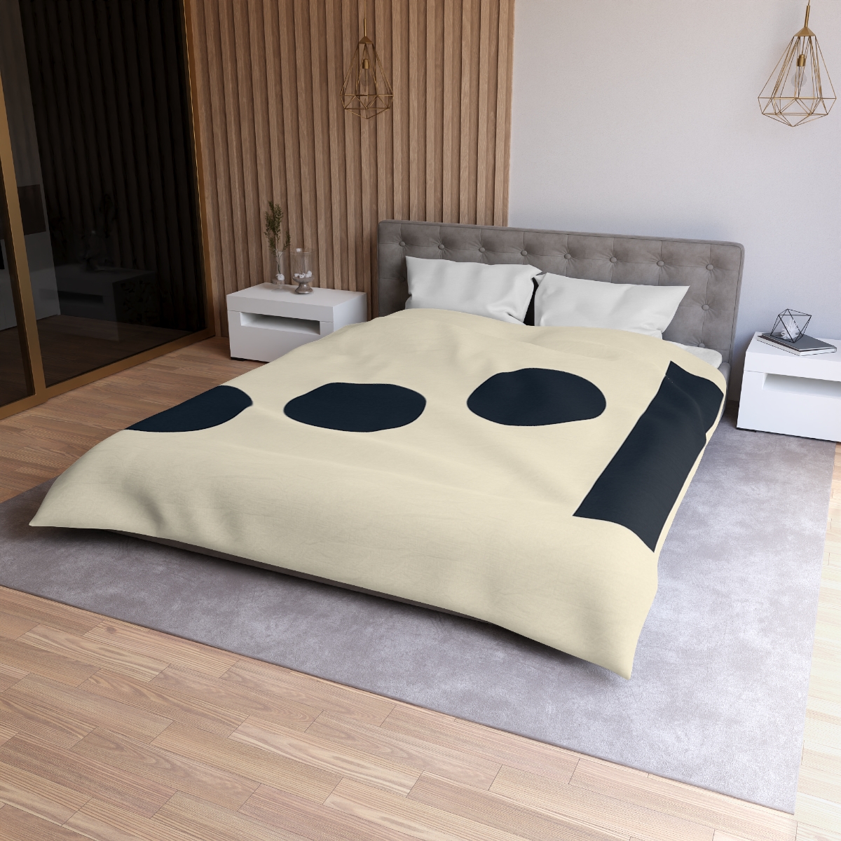 Stepped Circle And Bar Interval custom duvets