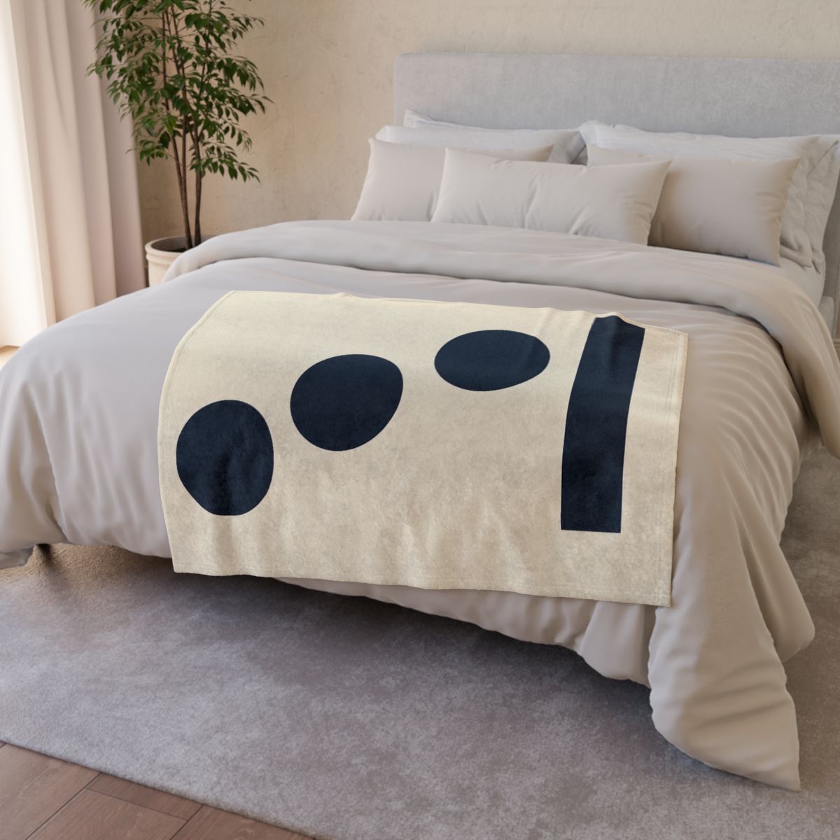 Stepped Circle And Bar Interval personalized cozy blankets