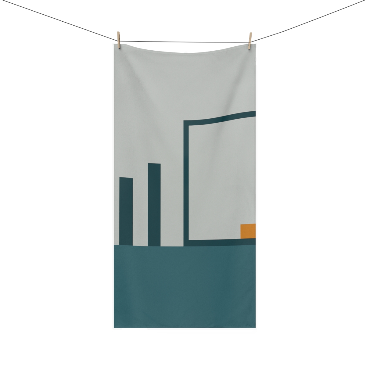 Stepped Pair And Open Rectangle designer printed towels