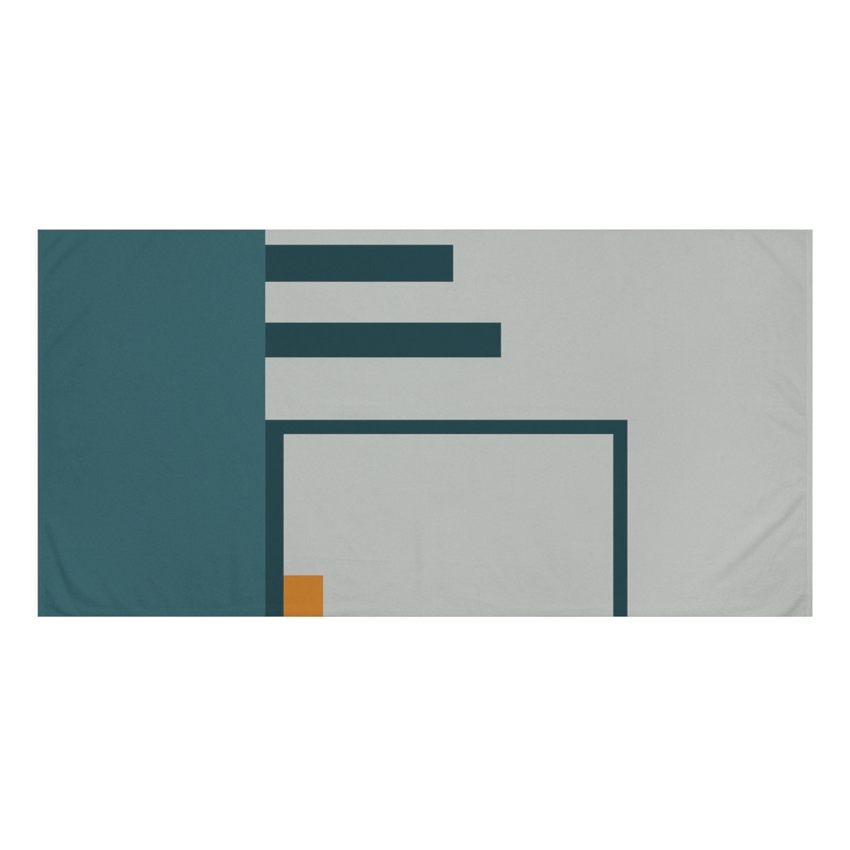 Stepped Pair And Open Rectangle designer printed towels