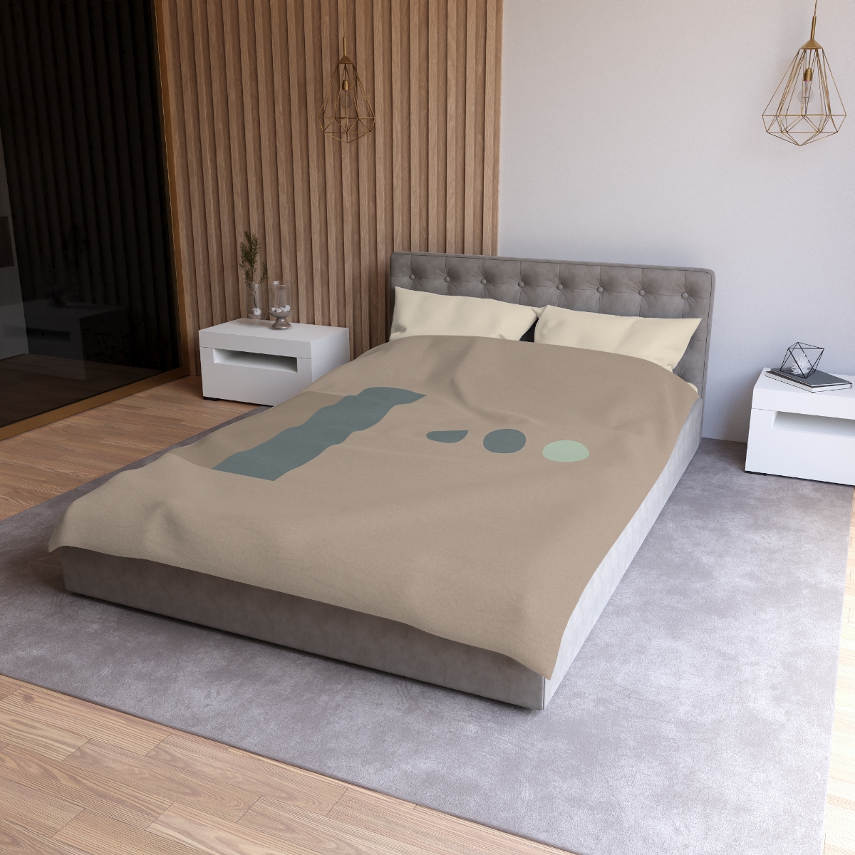 Stepped Pair And Small Dot Cluster designer printed duvets