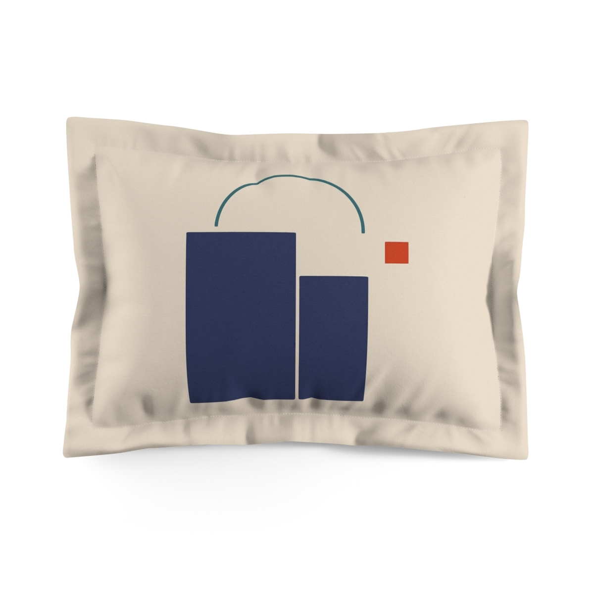 Stepped Rectangles With Hovering Arc personalized decorative pillows