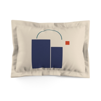 Stepped Rectangles With Hovering Arc personalized decorative pillows