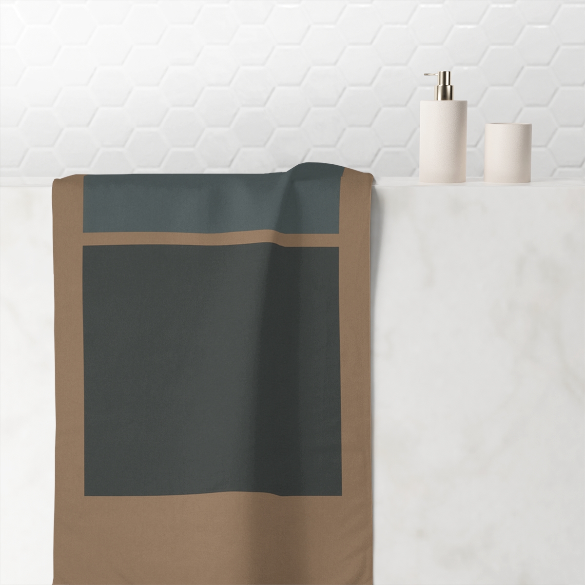 Stepped Rectangles With Quiet Aperture unique gift towels