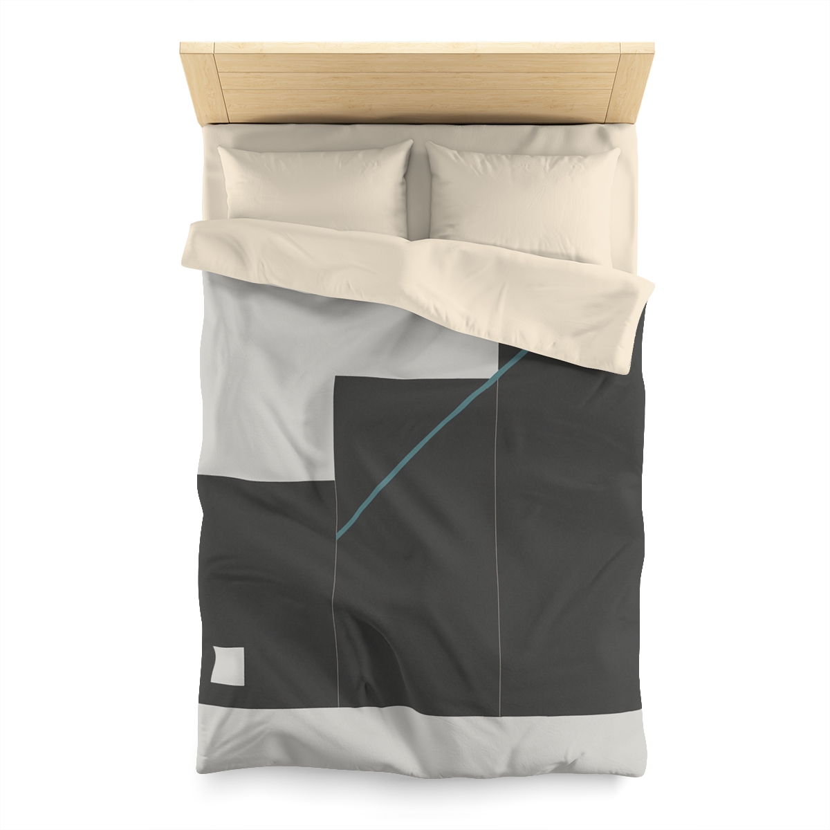 Stepped Rectangles With Quiet Diagonal designer printed duvets