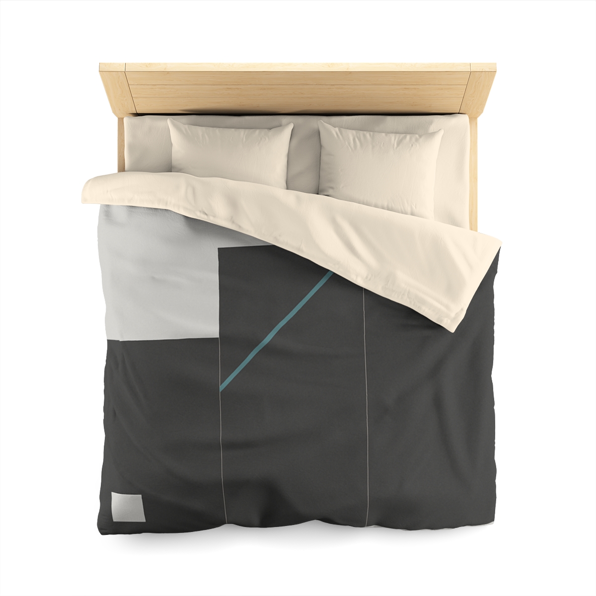 Stepped Rectangles With Quiet Diagonal designer printed duvets