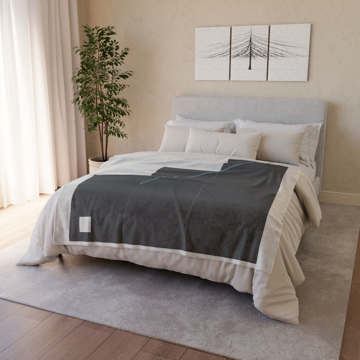 Stepped Rectangles With Quiet Diagonal warm winter blankets