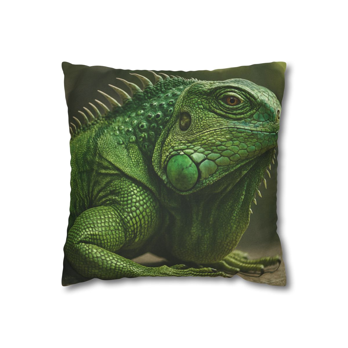 Stone Quiet Green Iguana comfortable bedding pillow covers
