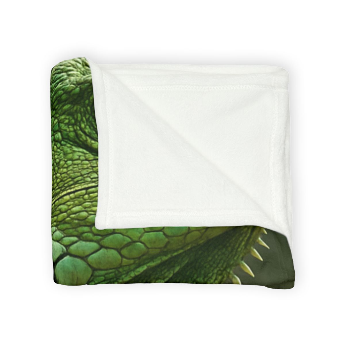 Stone Quiet Green Iguana personalized cozy blankets