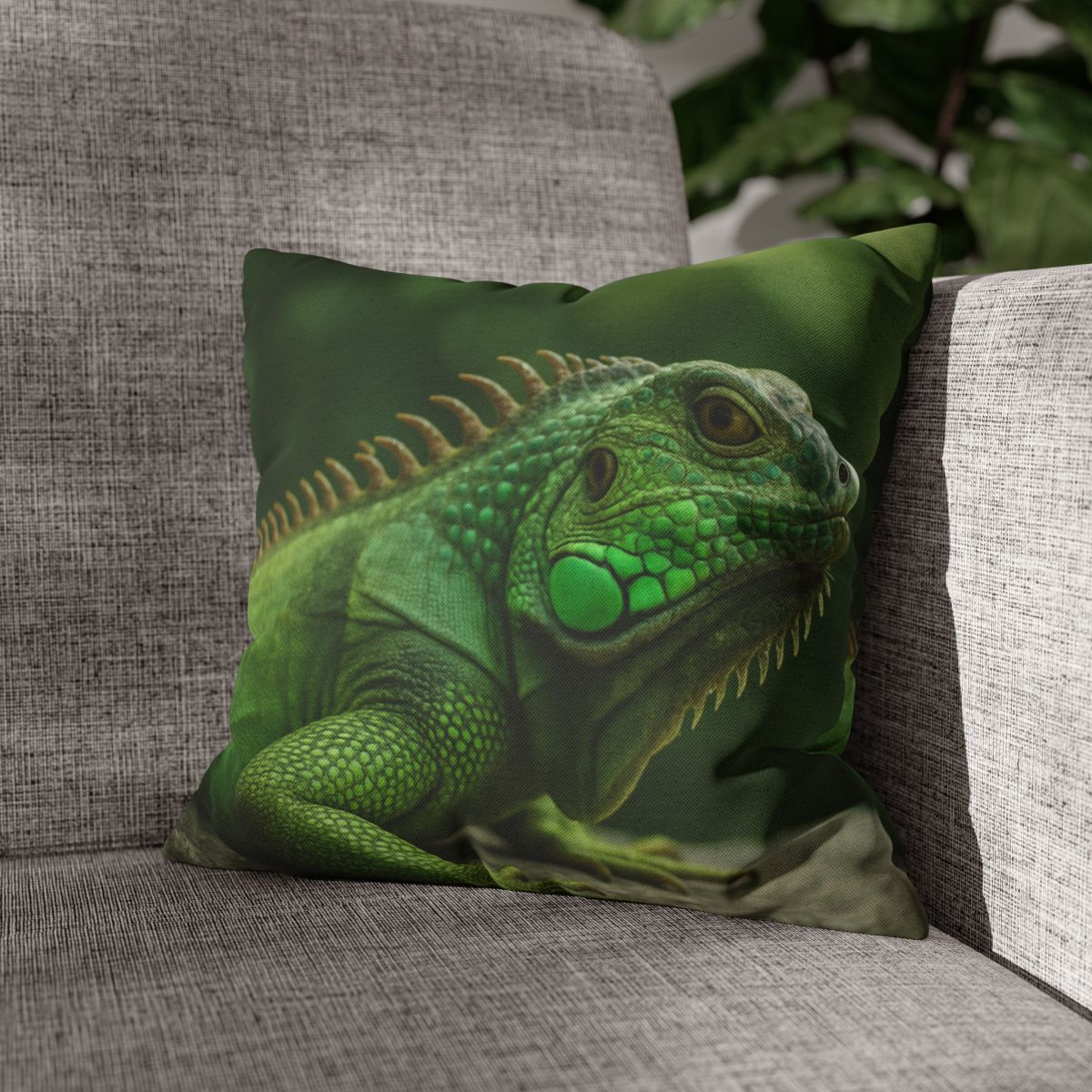 Stone Watcher Green Iguana custom pillow cases