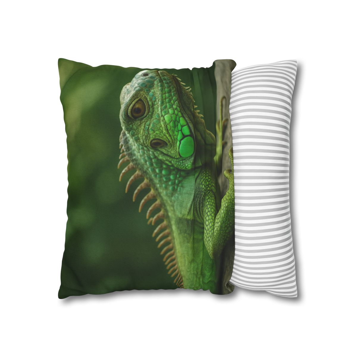 Stone Watcher Green Iguana custom pillow cases