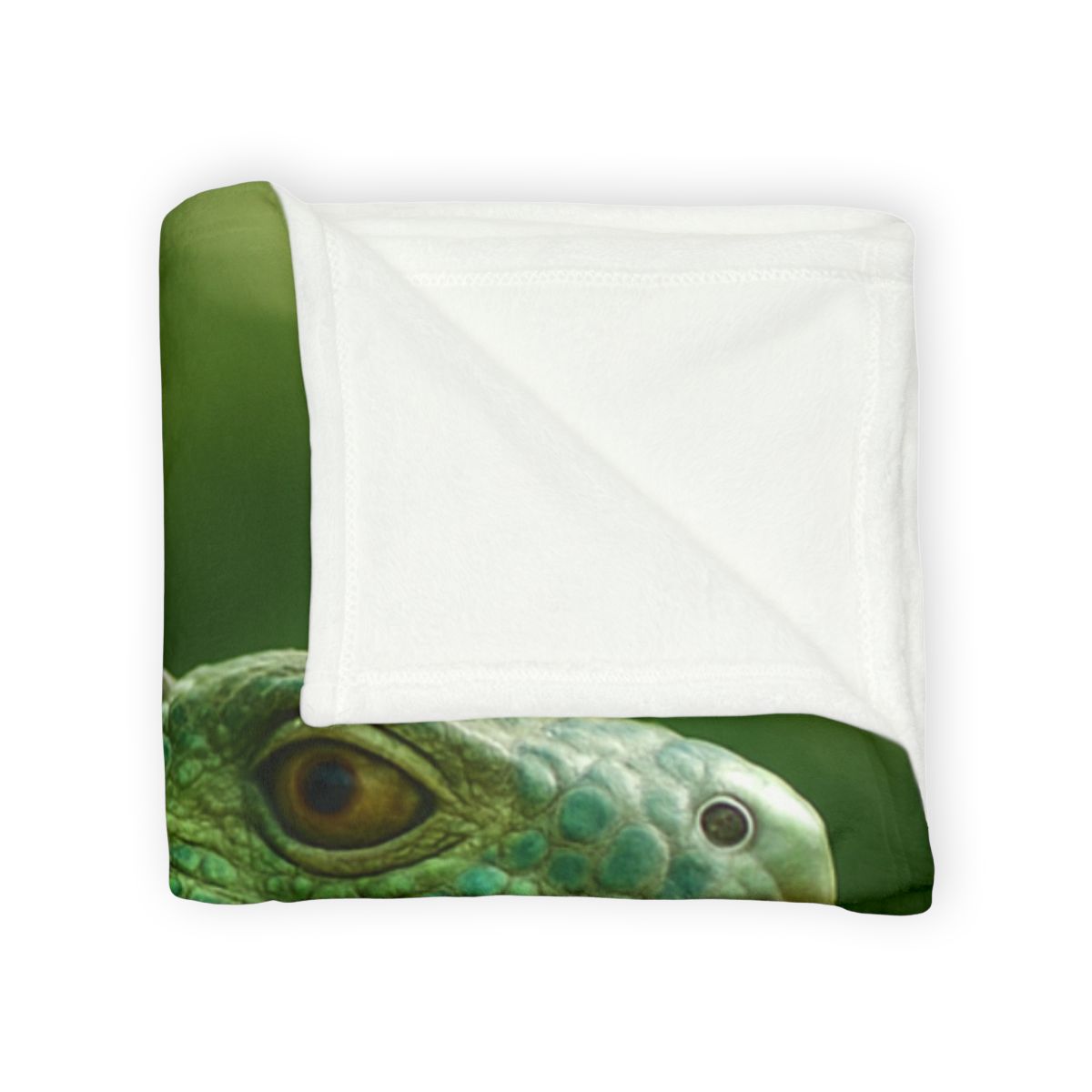 Stone Watcher Green Iguana decorative home blankets