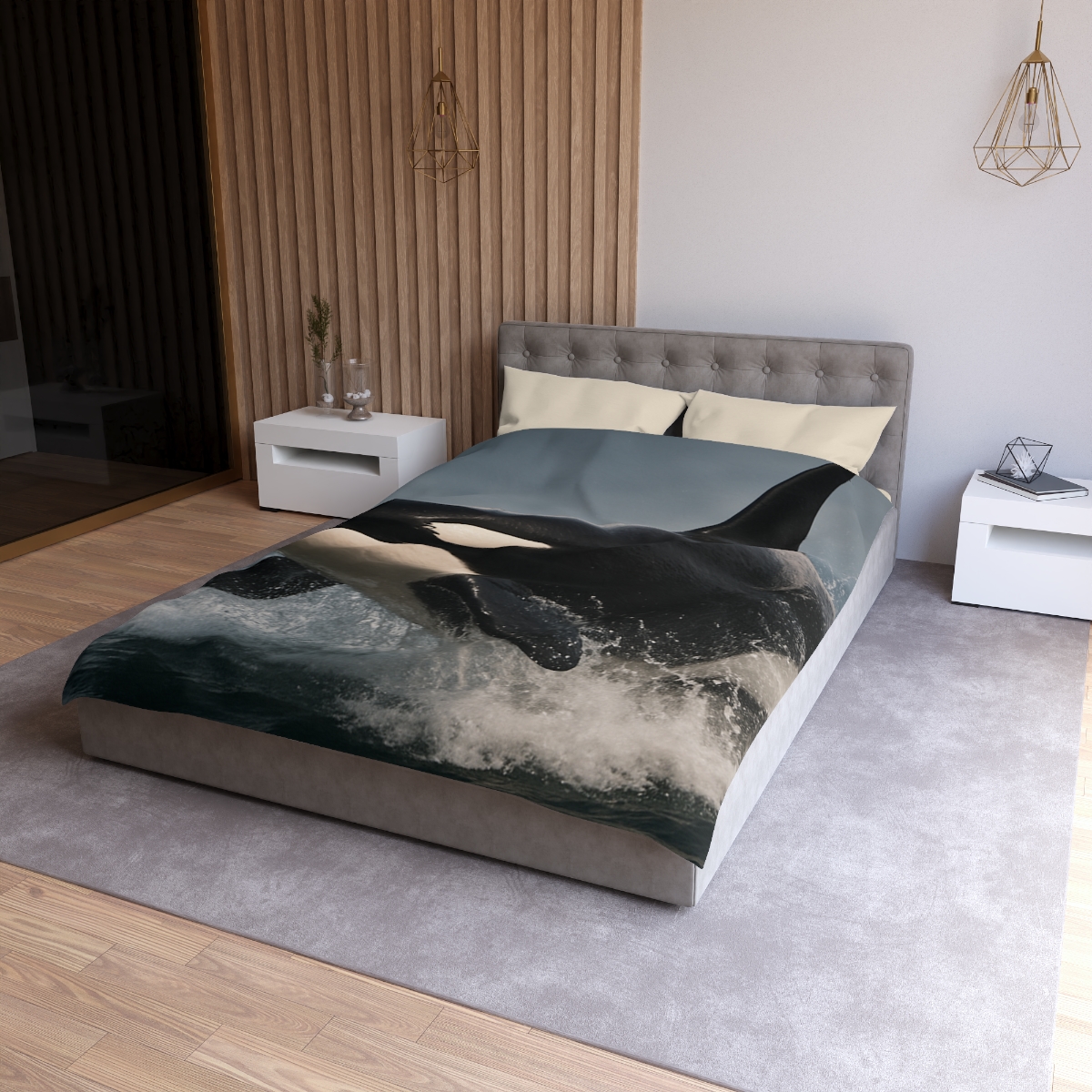 Storm Crest Orca personalized bedding duvets