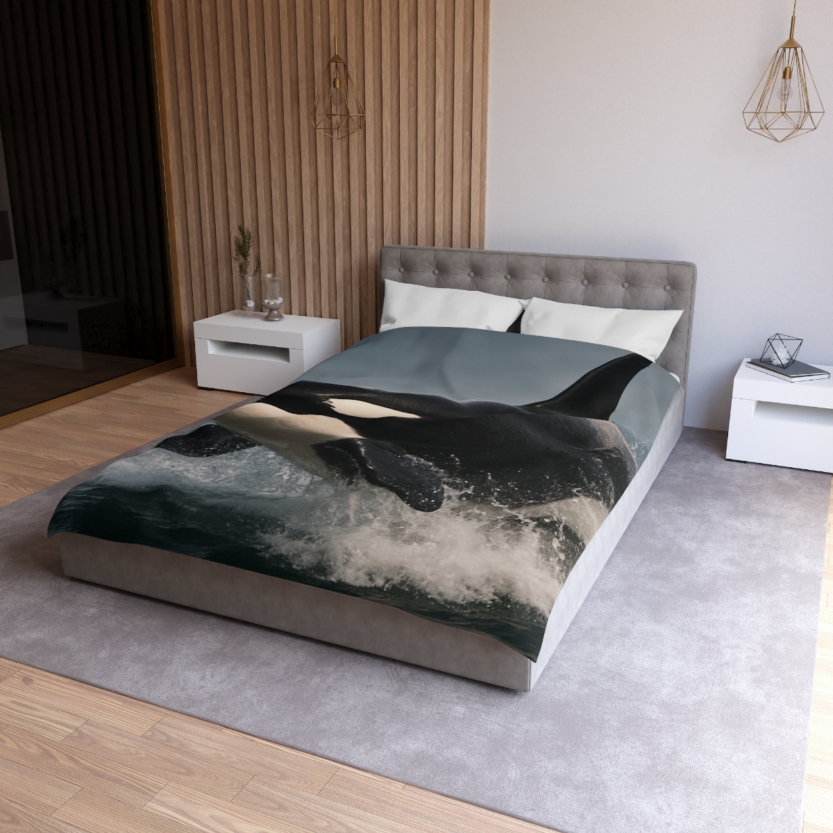 Storm Crest Orca personalized bedding duvets
