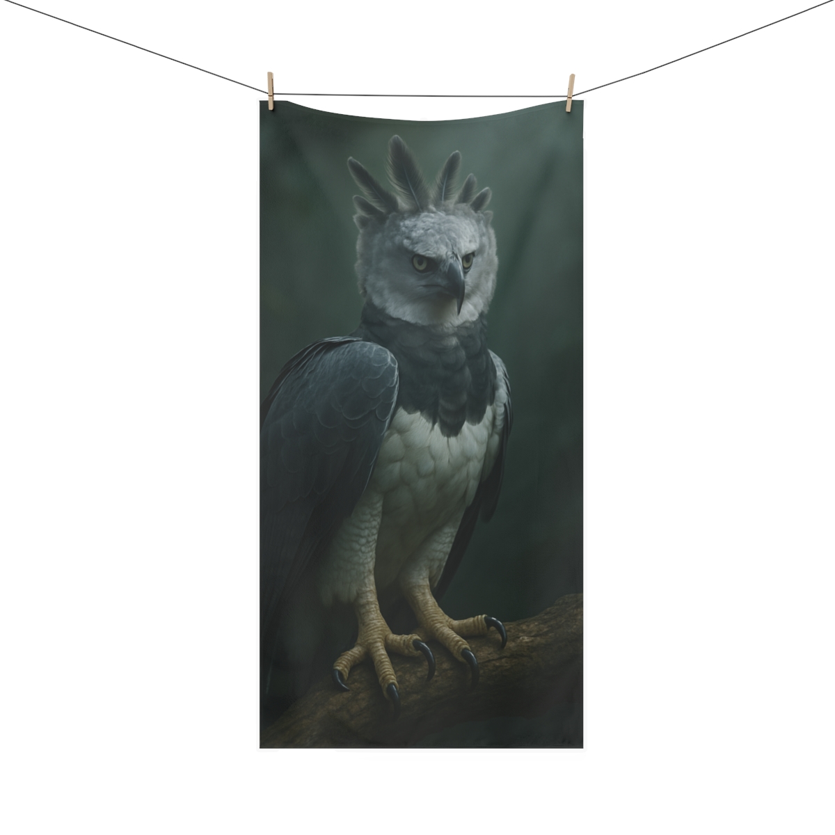Storm Crown Harpy Eagle unique gift towels