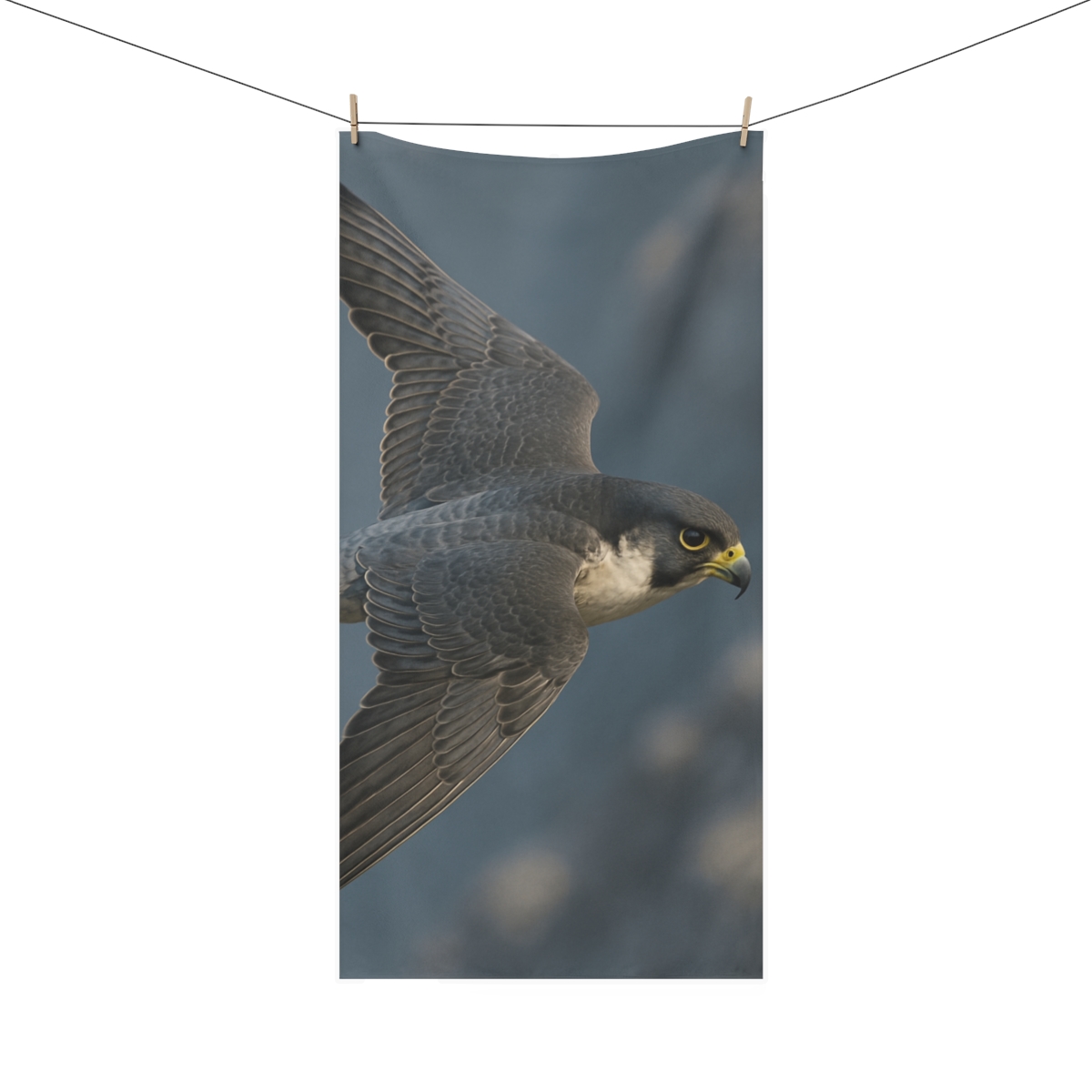 Storm Edge Peregrine Falcon designer printed towels