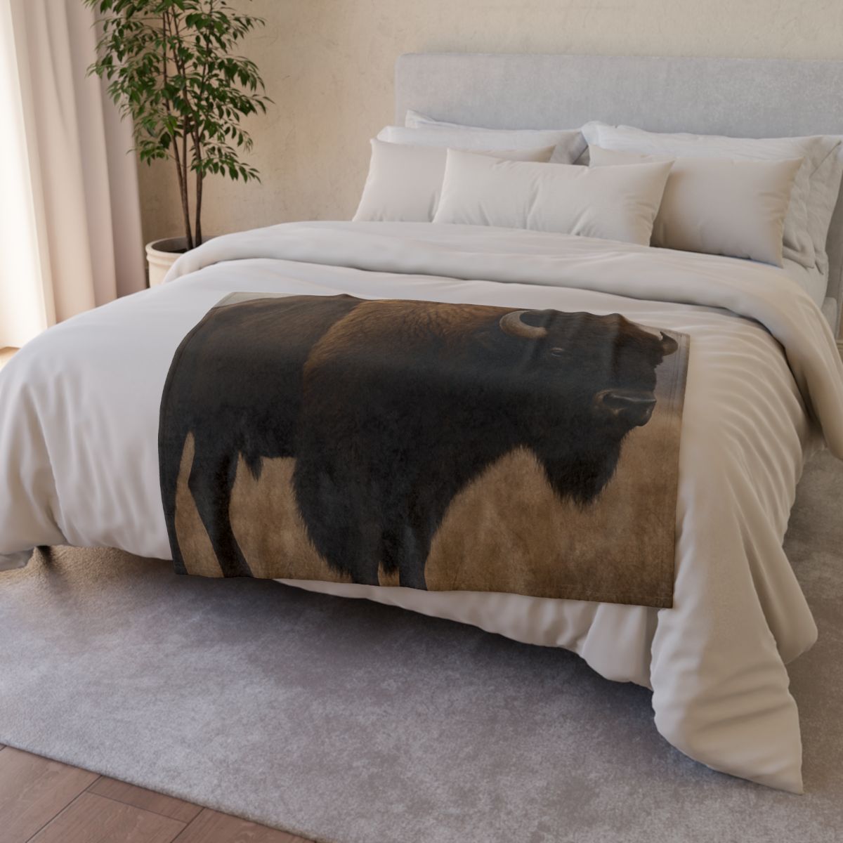 Stormfield Guardian American Bison trendy patterned blankets