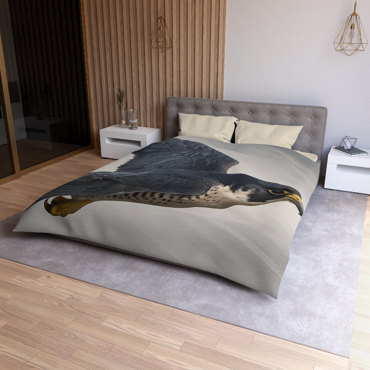 Stormglide Peregrine Falcon unique patterned duvets