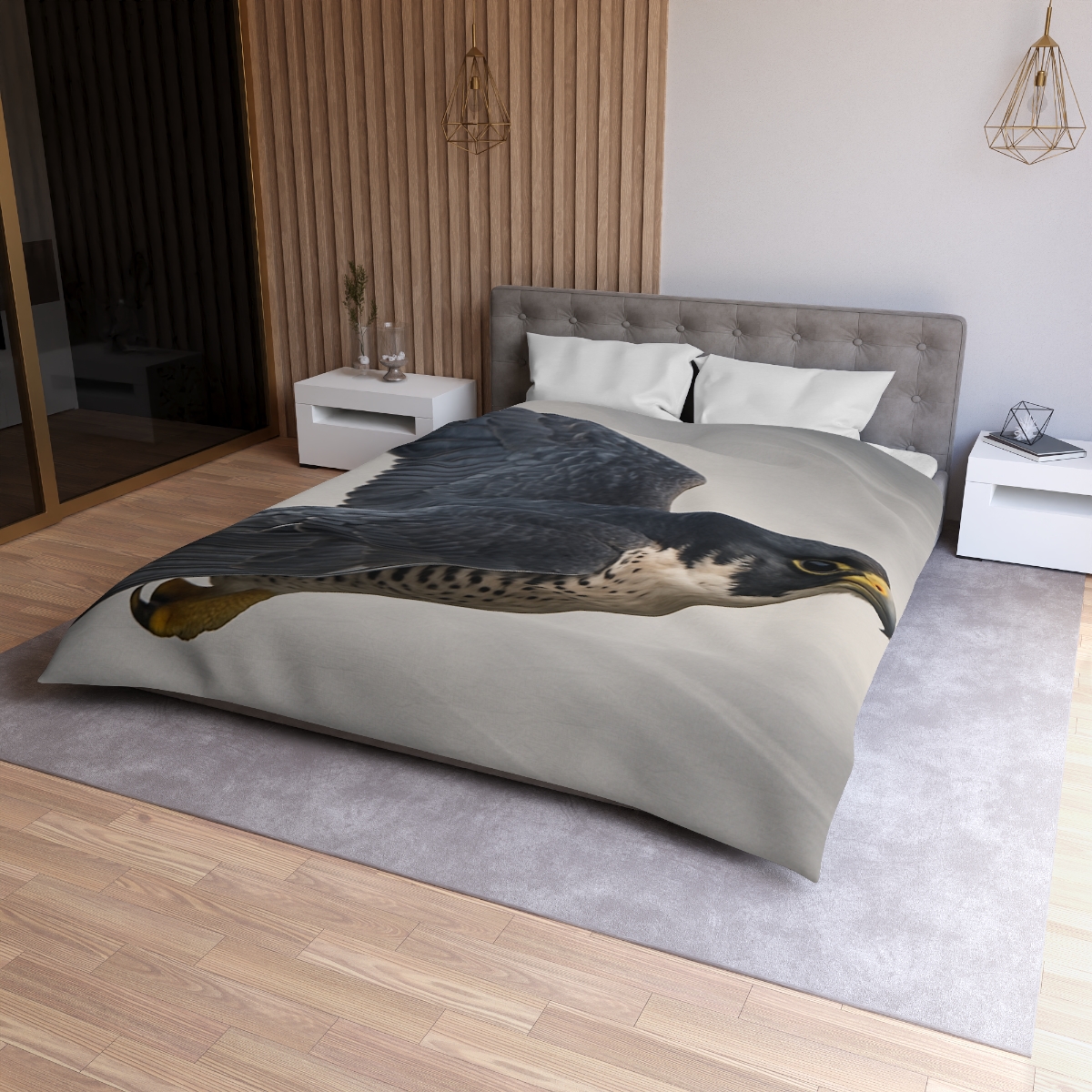 Stormglide Peregrine Falcon unique patterned duvets