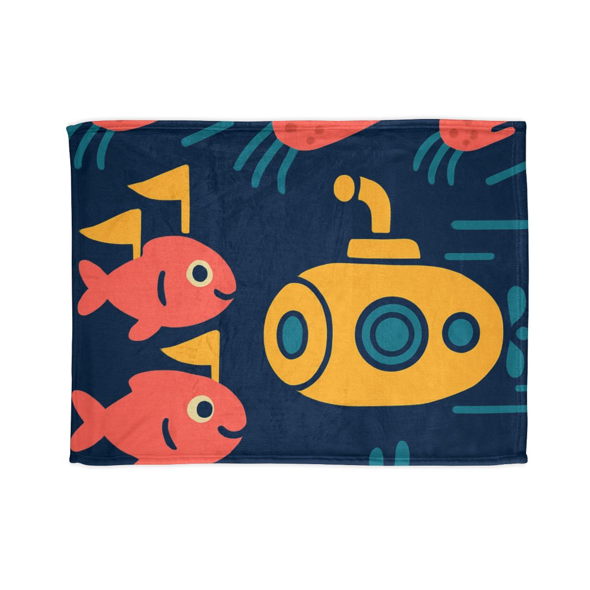 Submarine Comet Race designer printed blankets