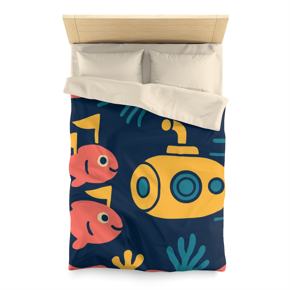 Submarine Comet Race personalized bedding duvets