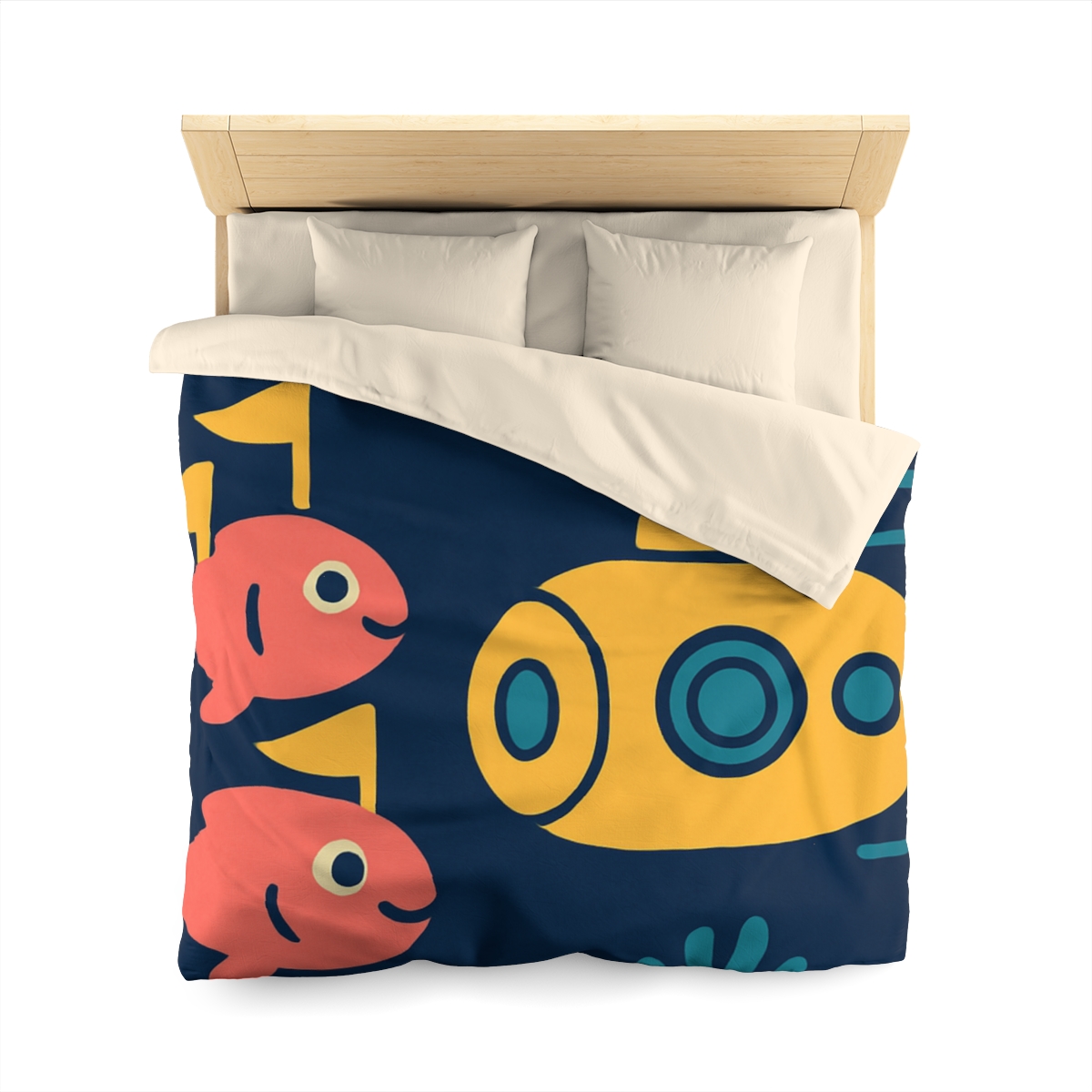 Submarine Comet Race personalized bedding duvets