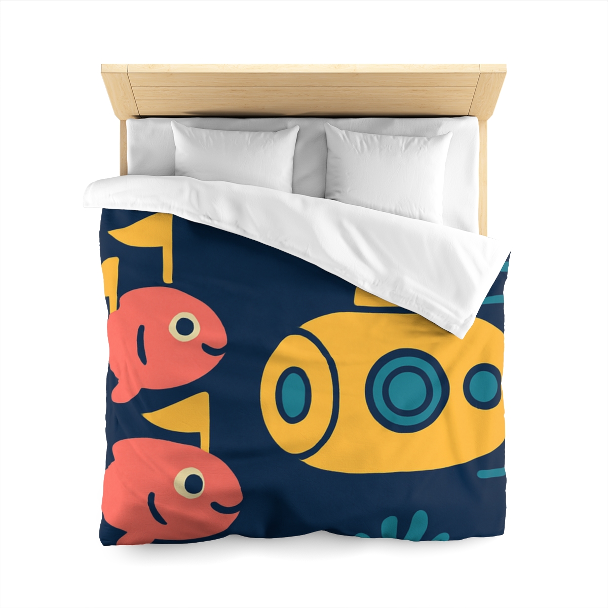 Submarine Comet Race personalized bedding duvets