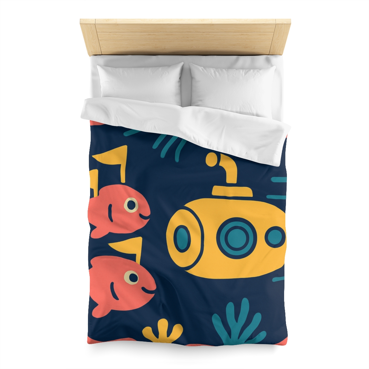 Submarine Comet Race personalized bedding duvets