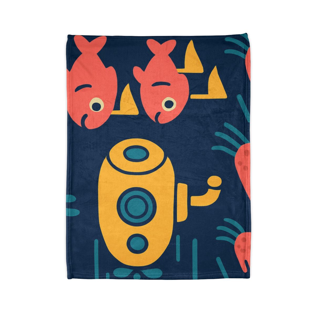 Submarine Comet Race designer printed blankets