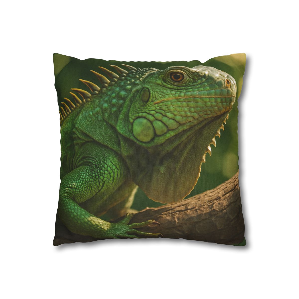Sun Dappled Green Iguana custom pillow cases