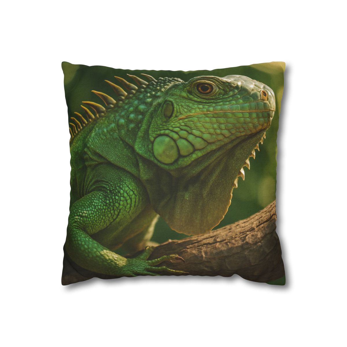 Sun Dappled Green Iguana custom pillow cases