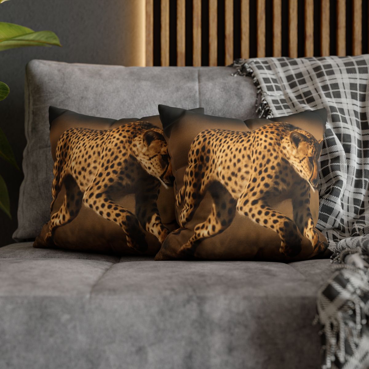 Sun Dash Cheetah personalized pillow covers