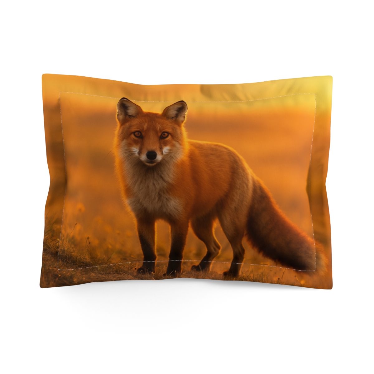 Sundown Hunter Red Fox stylish throw pillows
